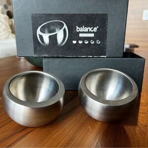Carl Mertens BALANCE 18/10 Stainless Steel Drinking Cups Decorative Bowls VTG